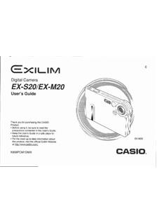 Casio Exilim EX S 20 manual. Camera Instructions.